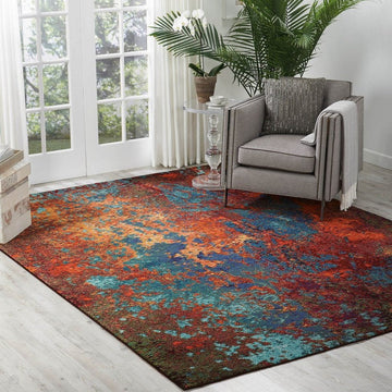 Celestial CES08 Modern Abstract Soft Durable Low Profile Short Pile Atlantic Rug-Nourison-Rug Love - The Most Loved Rug Store